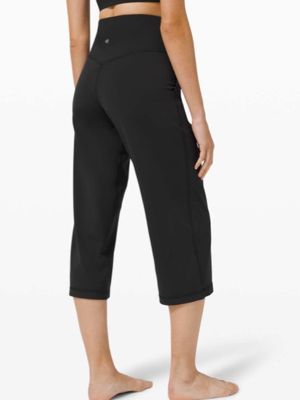 Lululemon align wide leg crop black size 6 - Picture 2 of 8